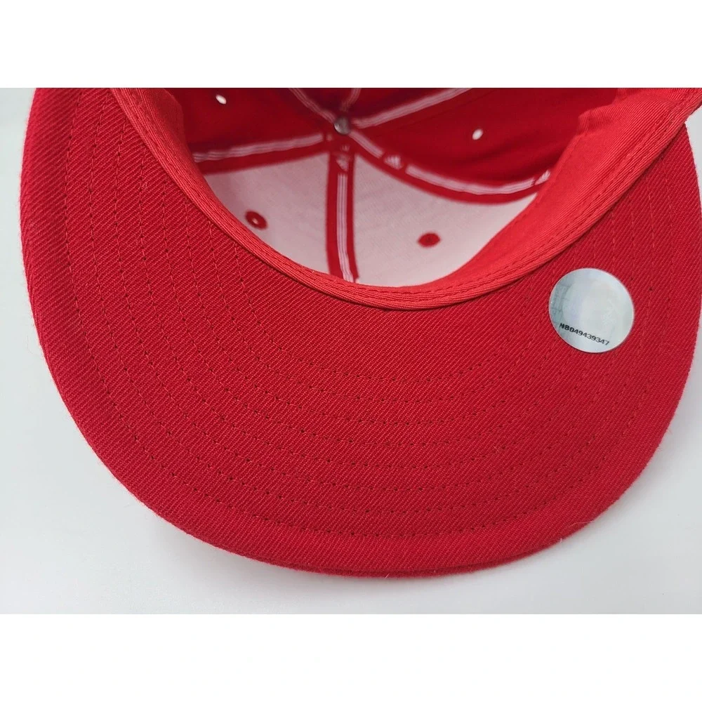 Houston Rockets‎ Adidas Fitted 7 Hat Cap Wool Men Women NBA Basketball Red White